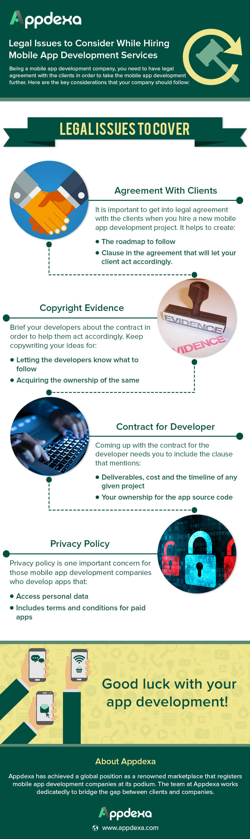  Info-graphics : Legal Issues to Consider While Hiring Mobile App Development Services - Image 1